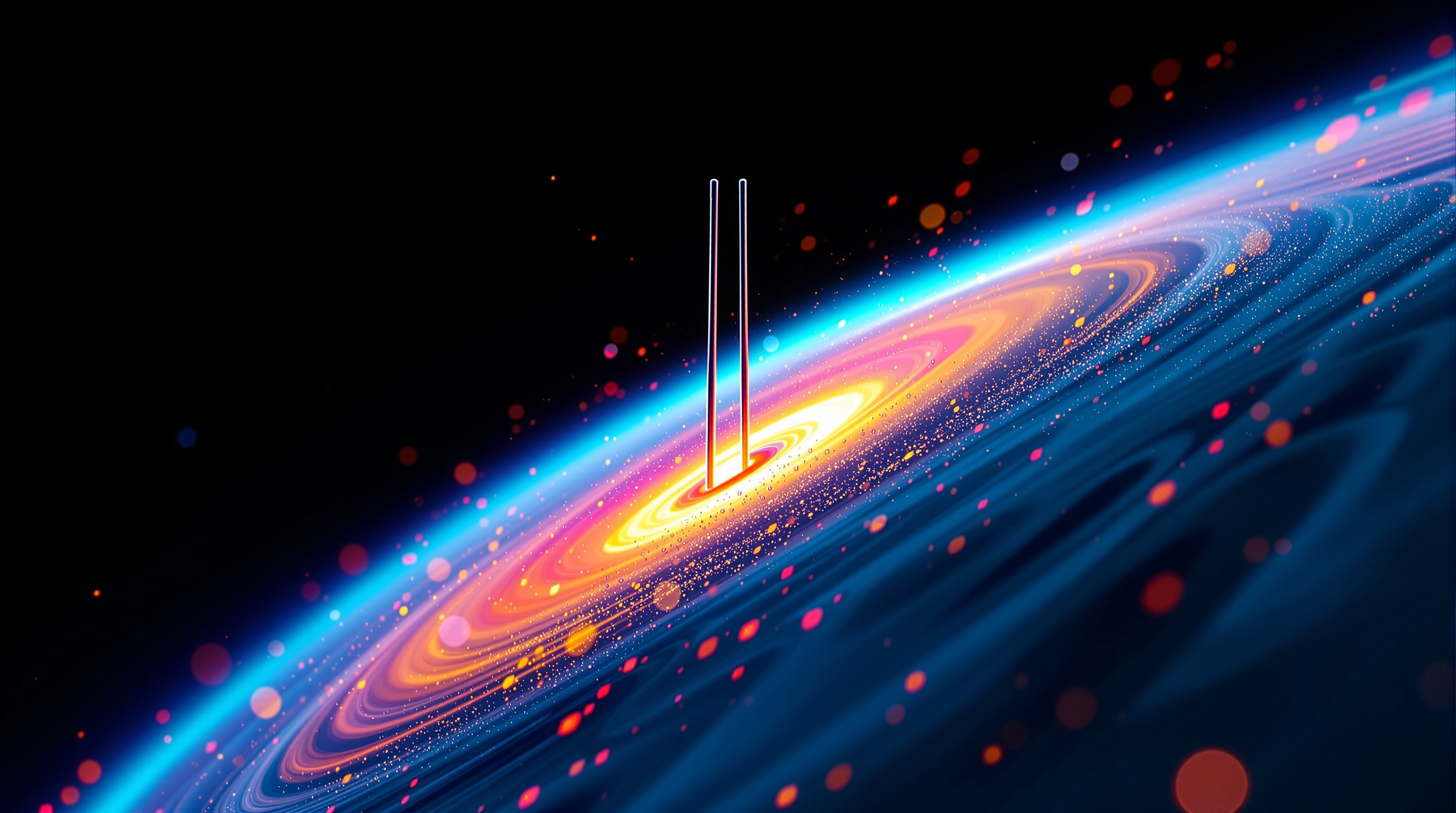 Titelbild zur Tagesmeldung vom 31. Oktober 2026: Der Solarwind bewegt sich mit 388 Kilometern pro Sekunde.